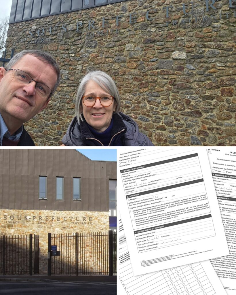 Dépôt officiel de notre liste