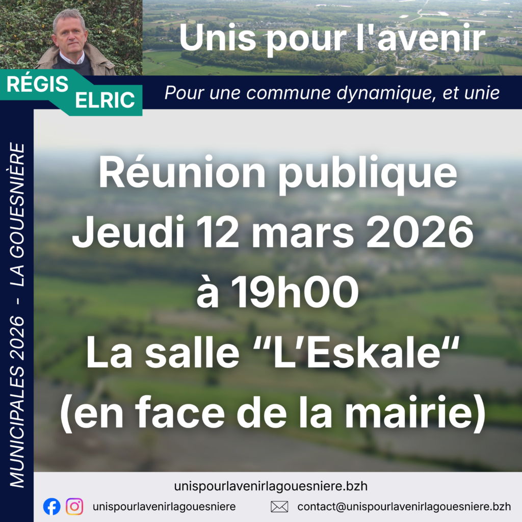 Réunion Publique – Présentation du programme
